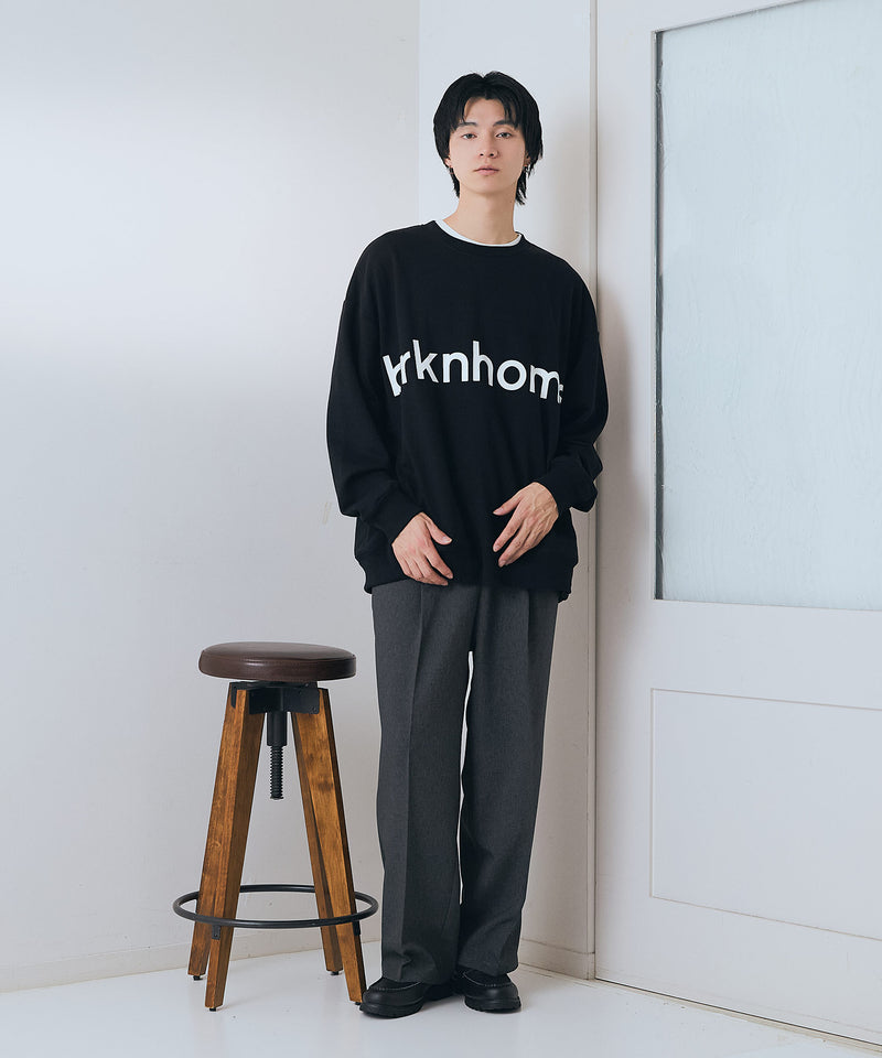 【BRKNHOME/ブロークンホーム】ブランドロゴ プリント スウェットトレーナー