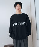 【BRKNHOME/ブロークンホーム】ブランドロゴ プリント スウェットトレーナー