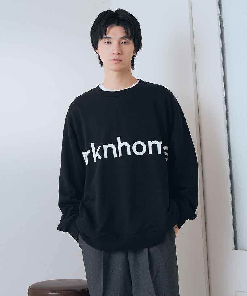 【BRKNHOME/ブロークンホーム】ブランドロゴ プリント スウェットトレーナー