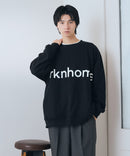 【BRKNHOME/ブロークンホーム】ブランドロゴ プリント スウェットトレーナー