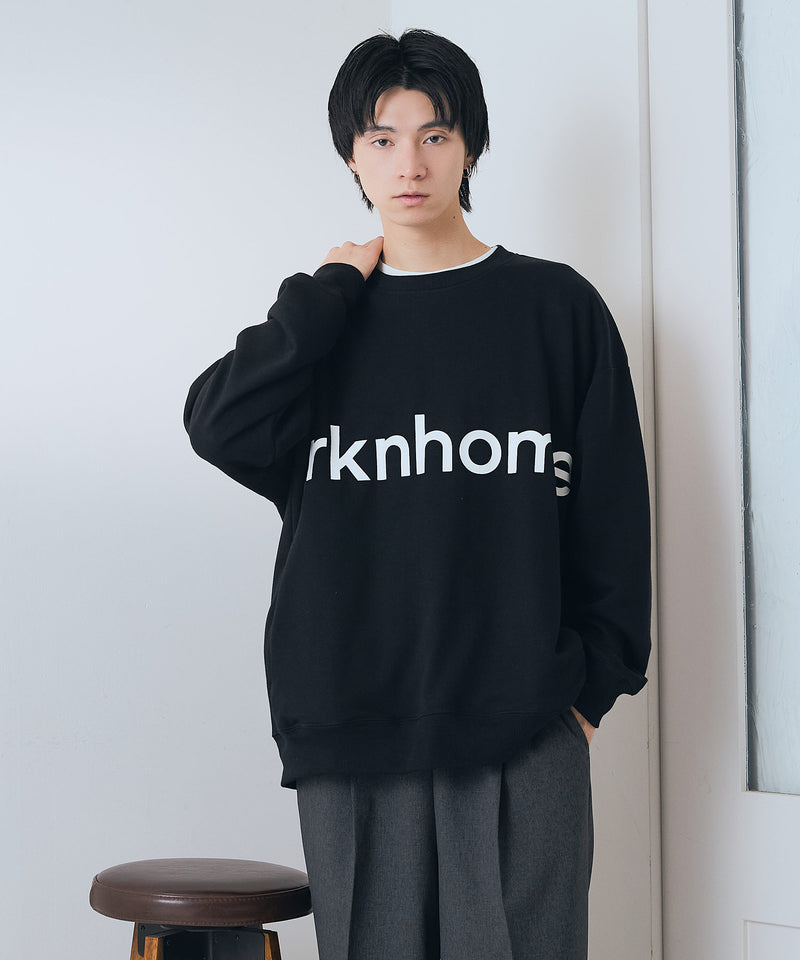 【BRKNHOME/ブロークンホーム】ブランドロゴ プリント スウェットトレーナー