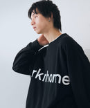 【BRKNHOME/ブロークンホーム】ブランドロゴ プリント スウェットトレーナー