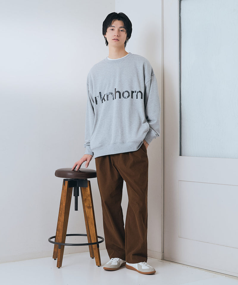 【BRKNHOME/ブロークンホーム】ブランドロゴ プリント スウェットトレーナー