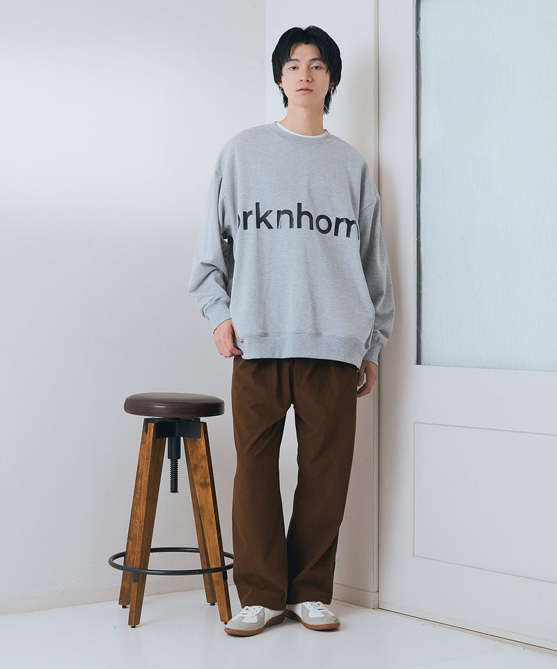 【BRKNHOME/ブロークンホーム】ブランドロゴ プリント スウェットトレーナー
