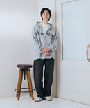 【BRKNHOME/ブロークンホーム】カレッジロゴ プリント フルジップ スウェットパーカー