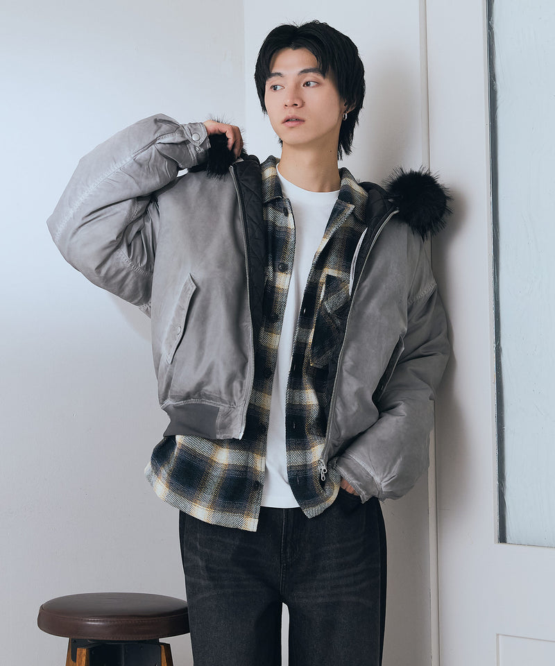 【BRKNHOME/ブロークンホーム】ヴィンテージライク ボンバージャケット