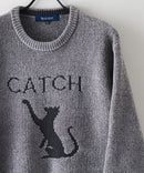 【BLUE STANDARD/ブルースタンダード】モールジャガードニット セーター アニマル 冬服 防寒 暖服