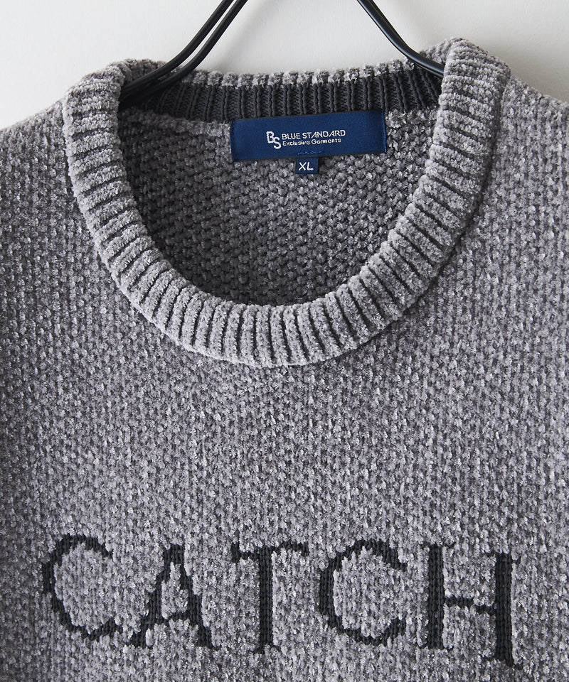 【BLUE STANDARD/ブルースタンダード】モールジャガードニット セーター アニマル 冬服 防寒 暖服