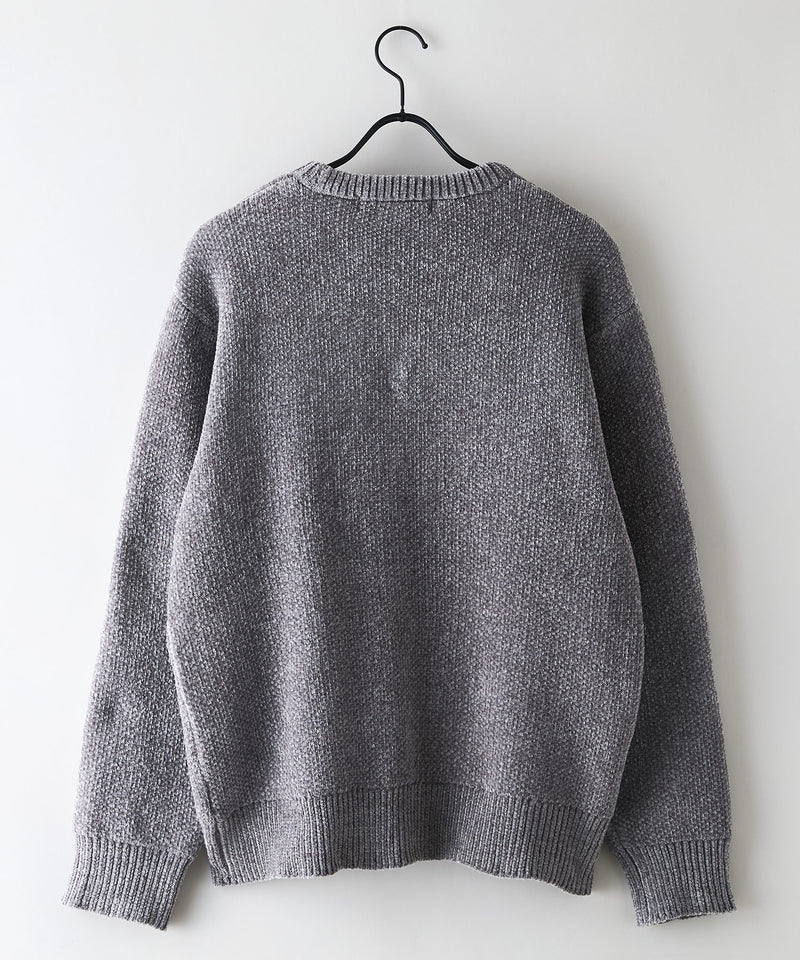 【BLUE STANDARD/ブルースタンダード】モールジャガードニット セーター アニマル 冬服 防寒 暖服