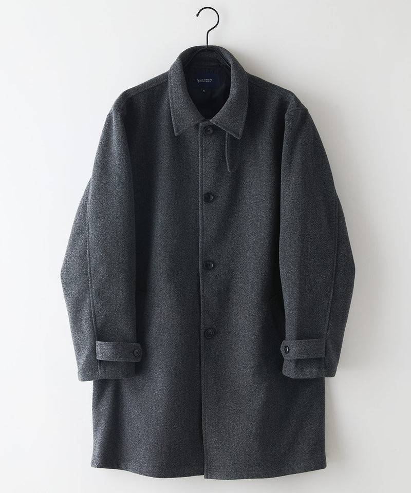 【BLUE STANDARD/ブルースタンダード】圧縮ニット ウールライク バルマカーンコート 軽量 ソフトタッチ