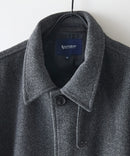 【BLUE STANDARD/ブルースタンダード】圧縮ニット ウールライク バルマカーンコート 軽量 ソフトタッチ