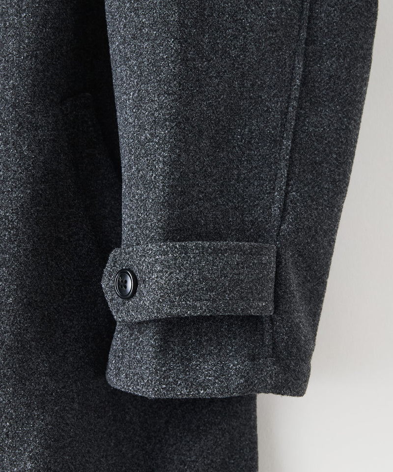 【BLUE STANDARD/ブルースタンダード】圧縮ニット ウールライク バルマカーンコート 軽量 ソフトタッチ