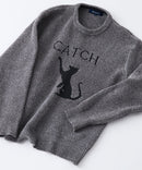 【BLUE STANDARD/ブルースタンダード】モールジャガードニット セーター アニマル 冬服 防寒 暖服