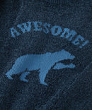 【BLUE STANDARD/ブルースタンダード】モールジャガードニット セーター アニマル 冬服 防寒 暖服