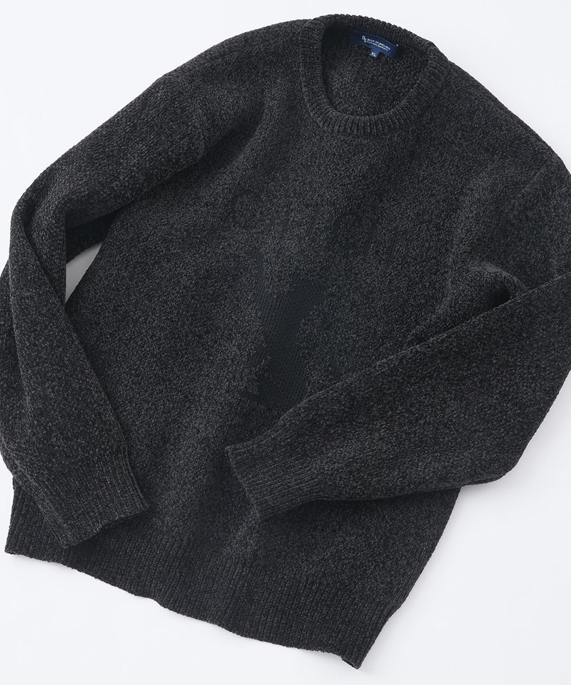 【BLUE STANDARD/ブルースタンダード】モールジャガードニット セーター アニマル 冬服 防寒 暖服