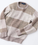 【BLUE STANDARD/ブルースタンダード】モールチェックニット セーター 冬服 防寒 暖服