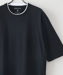 ZEROSTAIN フェイクレイヤード ビッグシルエット キーネック クルーネック Tシャツ 汗染みの目立ちにくいTシャツ 防汚 ＵＶカット ZERO STAIN