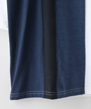 ZEROSTAIN フェイクレイヤード ビッグシルエット 切り替えデザイン 7分袖Tシャツ 汗染みの目立ちにくいTシャツ 防汚 UVカット