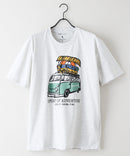 ZEROSTAIN プリントTシャツ 汗染みの目立ちにくいTシャツ 防汚 ＵＶカット ワーゲンバスライク フィッシング 釣り トラウト