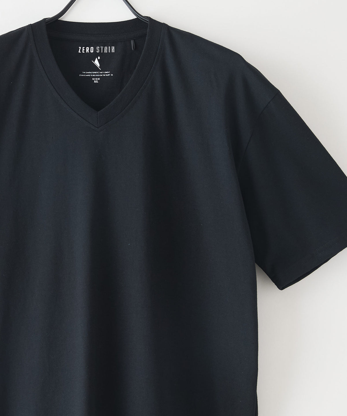 汗染みの目立ちにくいTシャツ ZEROSTAIN/ゼロステイン】VネックTシャツ