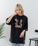 【DISCUS/ディスカス】【選べる丈感・ビーバス＆バッドヘッド】DISCUS×BEAVIS AND BUTT-HEAD コラボＴシャツ 綿100% クルーネック アニメ キャラクタープリント アメカジ ストリート