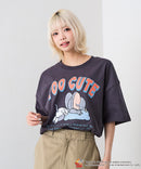 【TOM and JERRY/トムとジェリー】オリジナルデザインTシャツ 刺繍 ドロップショルダー ユニセックス