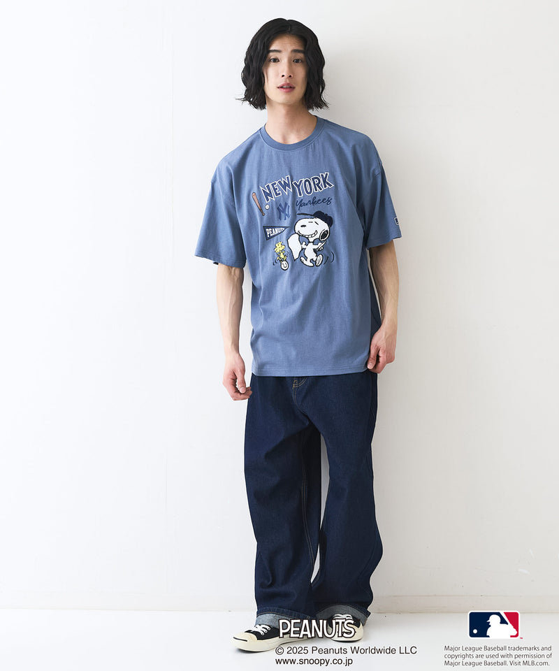 【PEANUTS×MLB 】オリジナルデザイン Ｔシャツ ヤンキース ドジャース カブス