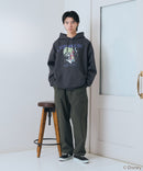 【DISNEY/ディズニー】＜ナイトメアー・ビフォア・クリスマス＞＜ディズニーヴィランズ＞ビッグシルエット 裏起毛 プルオーバーパーカー フーディー ドロップショルダー オーバーサイズ