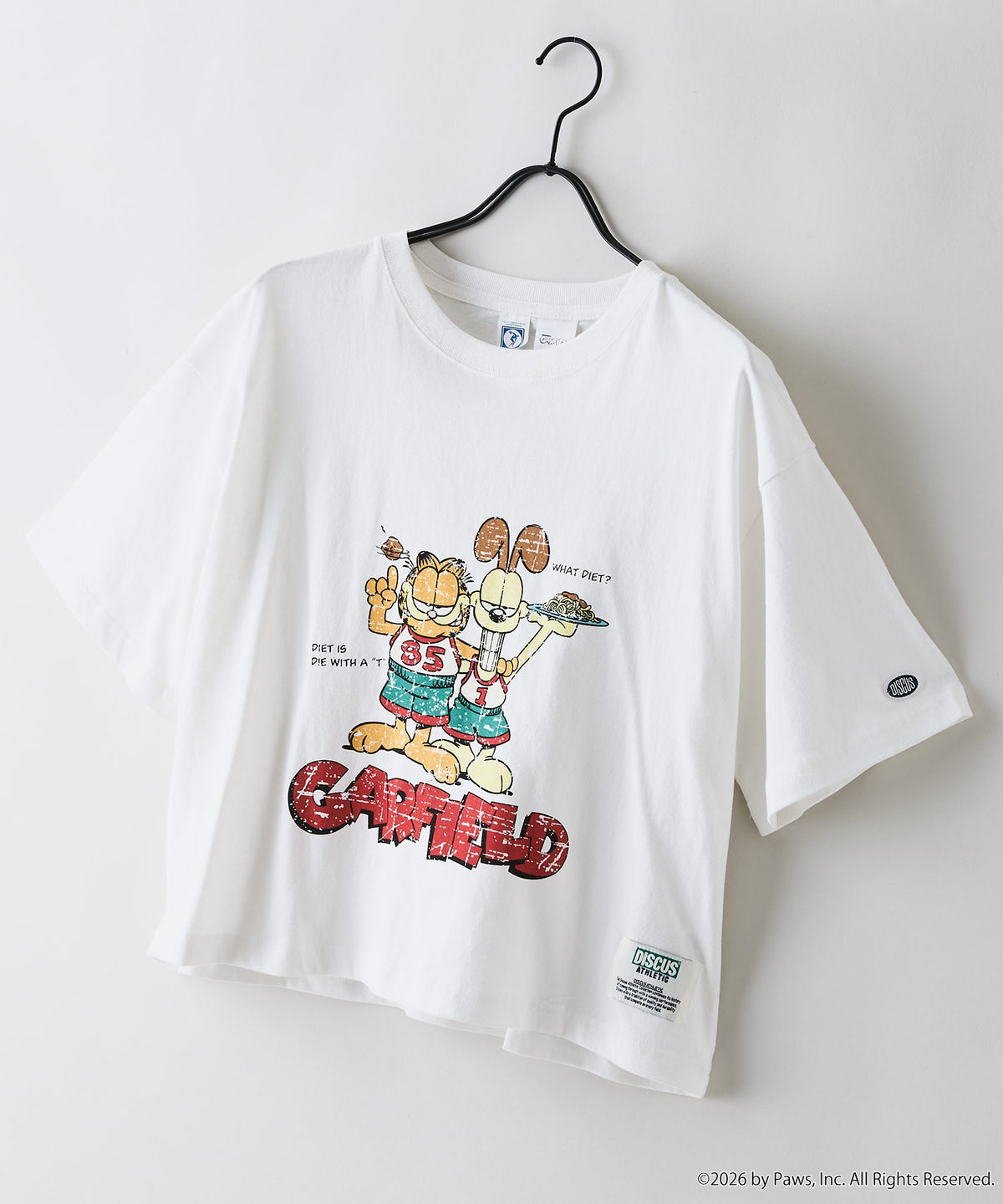 DISCUS/ディスカス】DISCUS×GARFIELD コラボプリントTシャツ