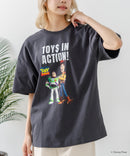 【TOY STORY/トイ・ストーリー】【限定オリジナルデザイン】半袖Tシャツ 綿100% ドロップショルダー ワンポイント バックプリント ディズニー ピクサー キャラクター クルーネック Disney ユニセックス