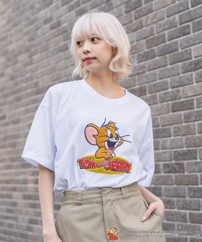 美品◎yori 23SS ギンガムスカラップカラー Tシャツ 洗える F 白 紺 yori(ヨリ)の「スカラップカラーカットソー【2021SP】2月上旬入荷
