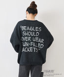 【SEQUENZ/シークエンズ】TP C/N KNIT/スヌーピー ニット クルーネック ワイドシルエット ジャガード