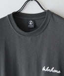 【BRKNHOME/ブロークンホーム】×【ZERO STAIN/ゼロステイン】【上品なチェーン刺繍ロゴ】コラボTシャツ 汗染み防止 ワンポイント オーバーサイズ