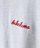 【BRKNHOME/ブロークンホーム】×【ZERO STAIN/ゼロステイン】【裾・袖ドローコードで変化】コラボTシャツ 汗染み防止 チェーン刺繍 オーバーサイズ
