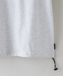 【BRKNHOME/ブロークンホーム】×【ZERO STAIN/ゼロステイン】【裾・袖ドローコードで変化】コラボTシャツ 汗染み防止 チェーン刺繍 オーバーサイズ