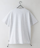 【BRKNHOME/ブロークンホーム】×【ZERO STAIN/ゼロステイン】【裾・袖ドローコードで変化】コラボTシャツ 汗染み防止 チェーン刺繍 オーバーサイズ