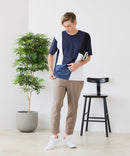 【ZERO STAIN/ゼロステイン】汗染みの目立ちにくいTシャツ ZEROSTAIN 切り替えデザインTシャツ 防汚 UVカット ❘ジーンズメイト公式オンラインショップ