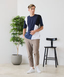 【ZERO STAIN/ゼロステイン】汗染みの目立ちにくいTシャツ ZEROSTAIN 切り替えデザインTシャツ 防汚 UVカット ❘ジーンズメイト公式オンラインショップ