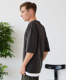 【汗染みの目立ちにくいTシャツ ZEROSTAIN/ゼロステイン】フェイクレイヤード ビッグシルエット キーネック クルーネック Tシャツ 防汚 ＵＶカット ❘ジーンズメイト公式オンラインショップ