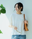 【C-FORT POINT/フォートポイント】異素材切り替えデザインブラウス プルオーバー きれいめ オフィス 通勤 学校行事 ママコーデ ❘ジーンズメイト公式オンラインショップ