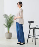 【C-FORT POINT/フォートポイント】異素材切り替えデザインブラウス プルオーバー きれいめ オフィス 通勤 学校行事 ママコーデ ❘ジーンズメイト公式オンラインショップ