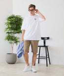 【ZERO STAIN/ゼロステイン】汗染みの目立ちにくいTシャツ ZEROSTAIN アニマルワンポイント刺繍オーバーサイズTシャツ 防汚 UVカット ❘ジーンズメイト公式オンラインショップ