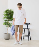 【ZERO STAIN/ゼロステイン】汗染みの目立ちにくいTシャツ ZEROSTAIN アニマルワンポイント刺繍オーバーサイズTシャツ 防汚 UVカット ❘ジーンズメイト公式オンラインショップ