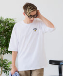 【ZERO STAIN/ゼロステイン】汗染みの目立ちにくいTシャツ ZEROSTAIN アニマルワンポイント刺繍オーバーサイズTシャツ 防汚 UVカット ❘ジーンズメイト公式オンラインショップ