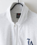 【SAVIER/サビアー】×【ZERO STAIN/ゼロステイン】【LAロゴ立体刺繍】コラボ ハーフジップ Tシャツ オーバーサイズ 汗染み防止 ストリート・スケーター