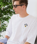 【ZERO STAIN/ゼロステイン】汗染みの目立ちにくいTシャツ ZEROSTAIN アニマルワンポイント刺繍オーバーサイズTシャツ 防汚 UVカット ❘ジーンズメイト公式オンラインショップ