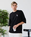 【ZERO STAIN/ゼロステイン】汗染みの目立ちにくいTシャツ ZEROSTAIN アニマルワンポイント刺繍オーバーサイズTシャツ 防汚 UVカット ❘ジーンズメイト公式オンラインショップ