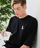 【ZERO STAIN/ゼロステイン】汗染みの目立ちにくいTシャツ ZEROSTAIN アニマルワンポイント刺繍オーバーサイズTシャツ 防汚 UVカット ❘ジーンズメイト公式オンラインショップ