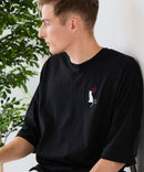 【ZERO STAIN/ゼロステイン】汗染みの目立ちにくいTシャツ ZEROSTAIN アニマルワンポイント刺繍オーバーサイズTシャツ 防汚 UVカット ❘ジーンズメイト公式オンラインショップ