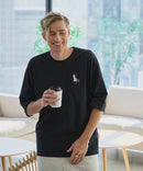 【ZERO STAIN/ゼロステイン】汗染みの目立ちにくいTシャツ ZEROSTAIN アニマルワンポイント刺繍オーバーサイズTシャツ 防汚 UVカット ❘ジーンズメイト公式オンラインショップ